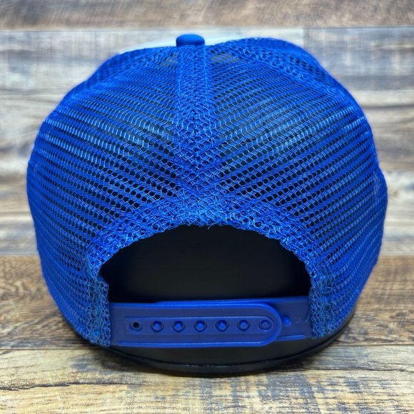 Vintage Frostie McLaren Grand Prix Mens Trucker Hat Blue Snapback Formula 1 Cap - Picture 4 of 6